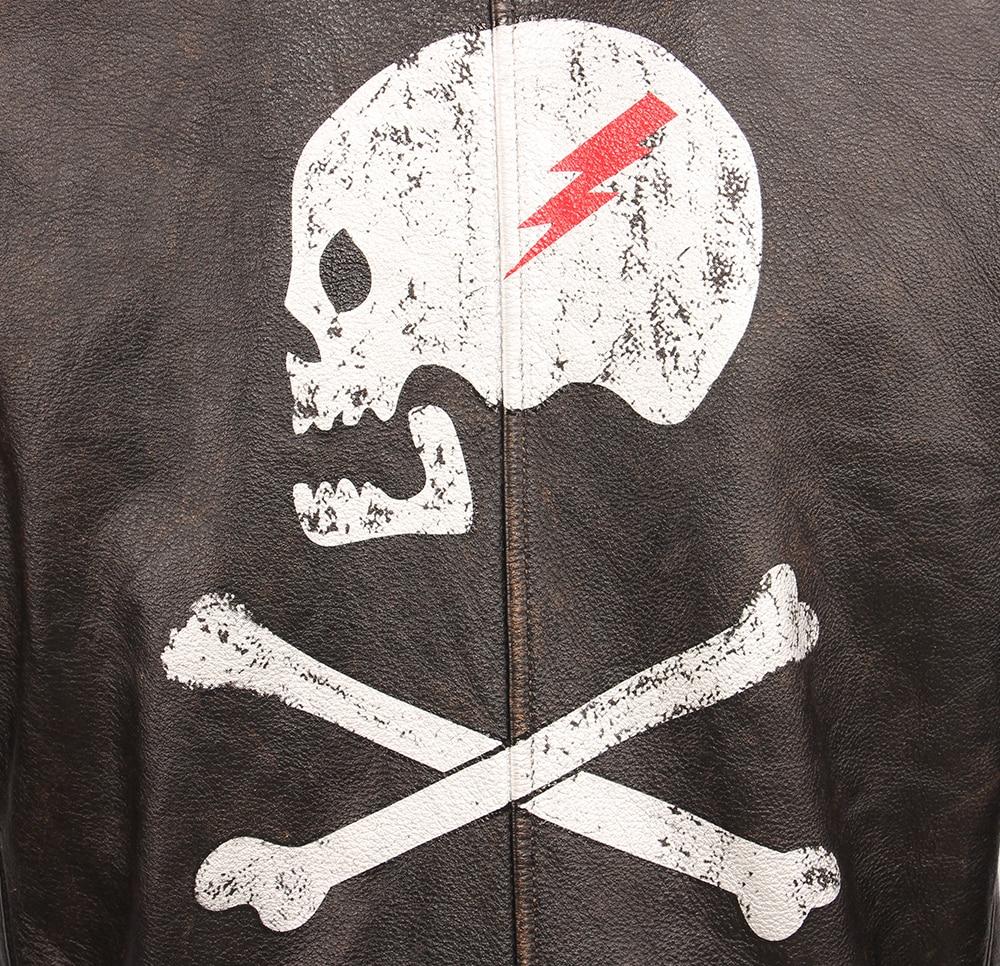 Skull Leather Jacket Mens | Skull Action