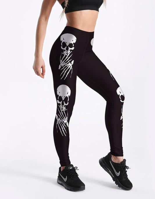  Indian Chief Skull Women's Yoga Pants High Waisted