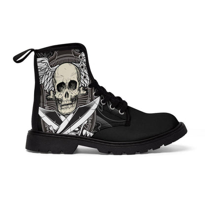 skull-martin-boots-printed