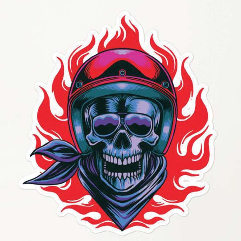 Skull Stickers For Helmets