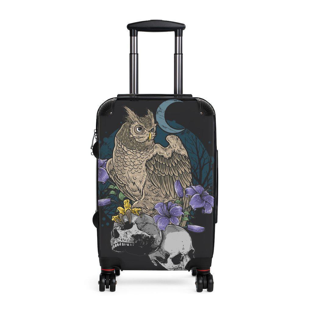 skull-print-luggage-set