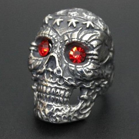 Skull Ring Red Eyes For Sale | Skull Action