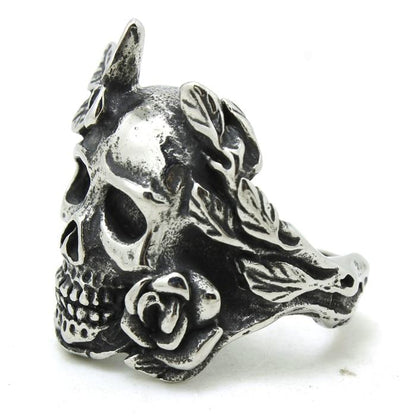 Skull Ring With Butterfly | Skull Action