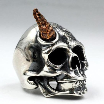 Skull Ring With Horn | Skull Action