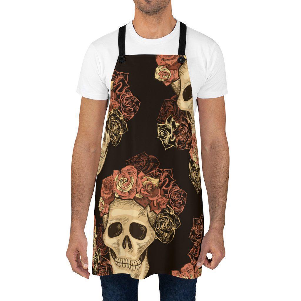 skull-roses-apron-man