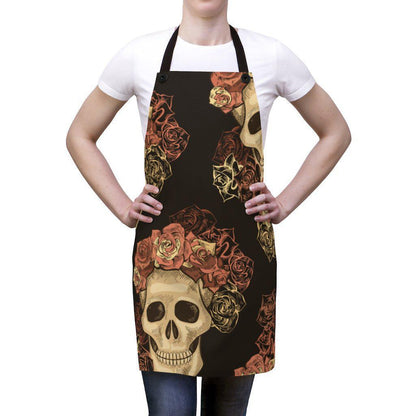 skull-roses-apron-women