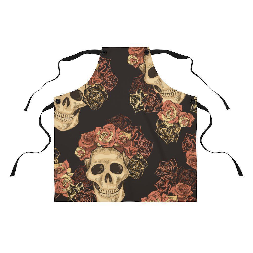 skull-roses-apron