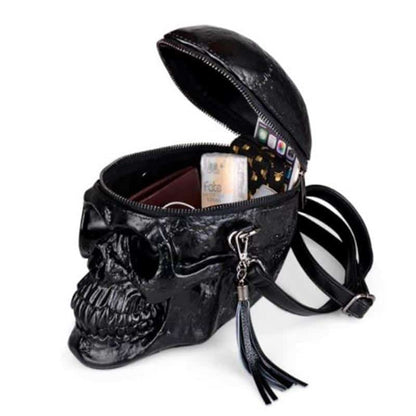 Skull Shaped Bag black