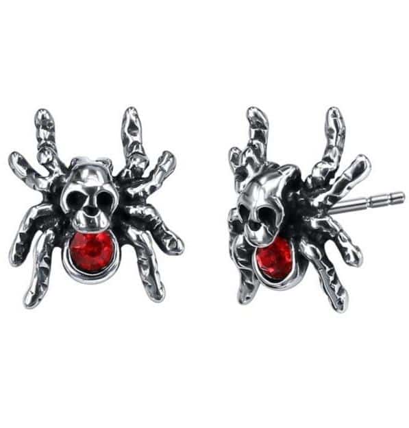 Skull Spider Earrings
