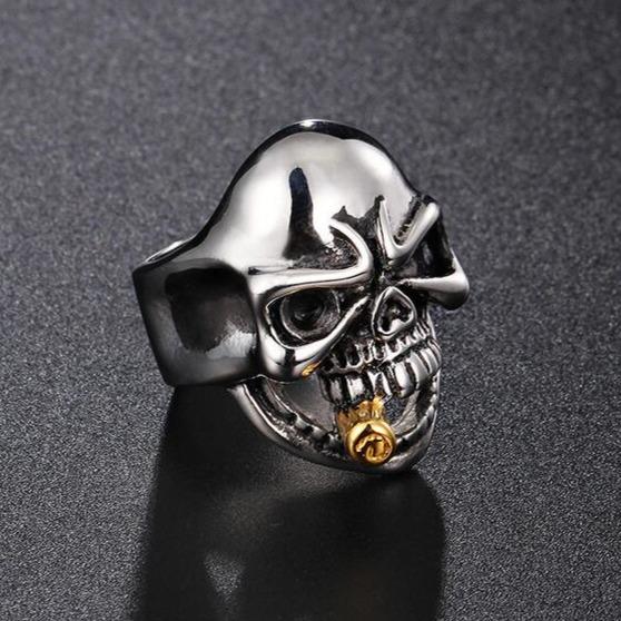 Skull With Cigar Ring | Skull Action