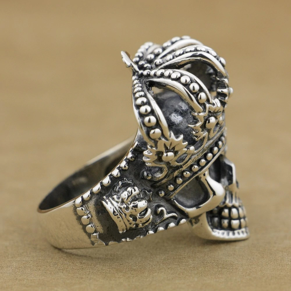 Skull With Crown Ring | Skull Action