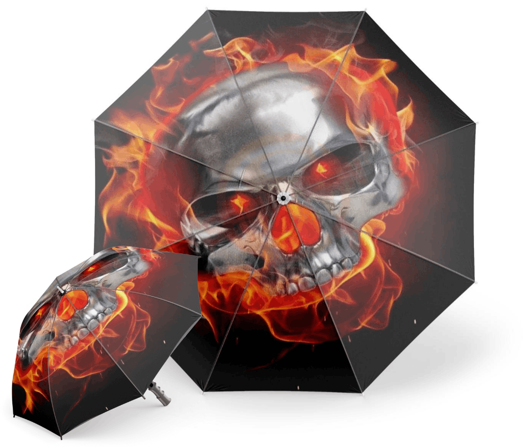 Skull With Umbrella