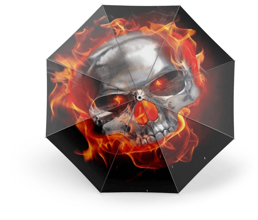 Skull With Umbrella | Skull Action