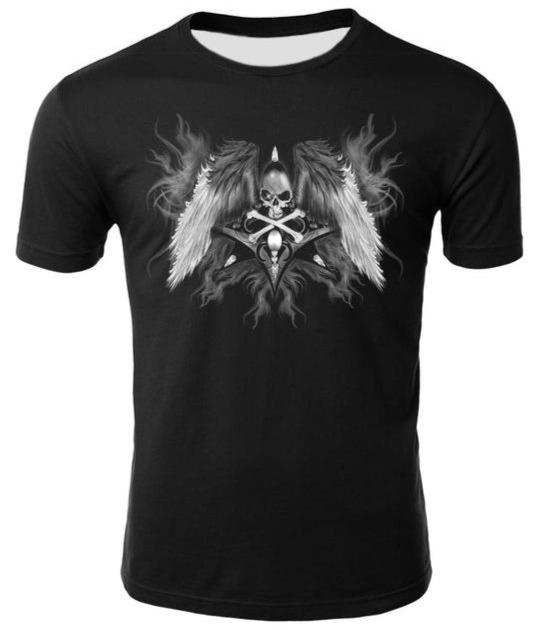 Skull With Wings T Shirt