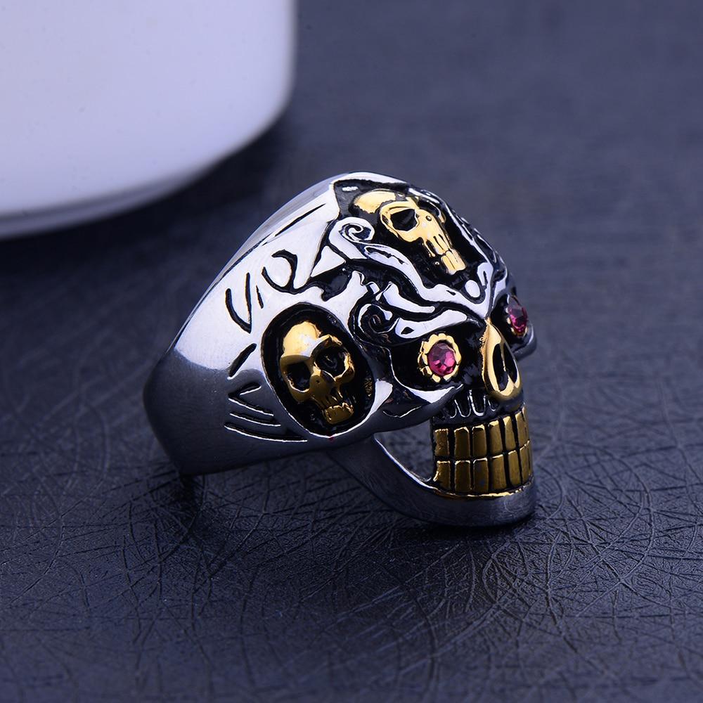 Evil on sale skull ring