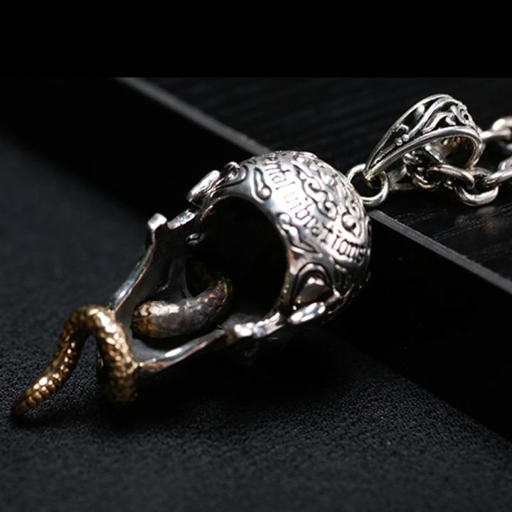 Snake Head Necklace | Skull Action