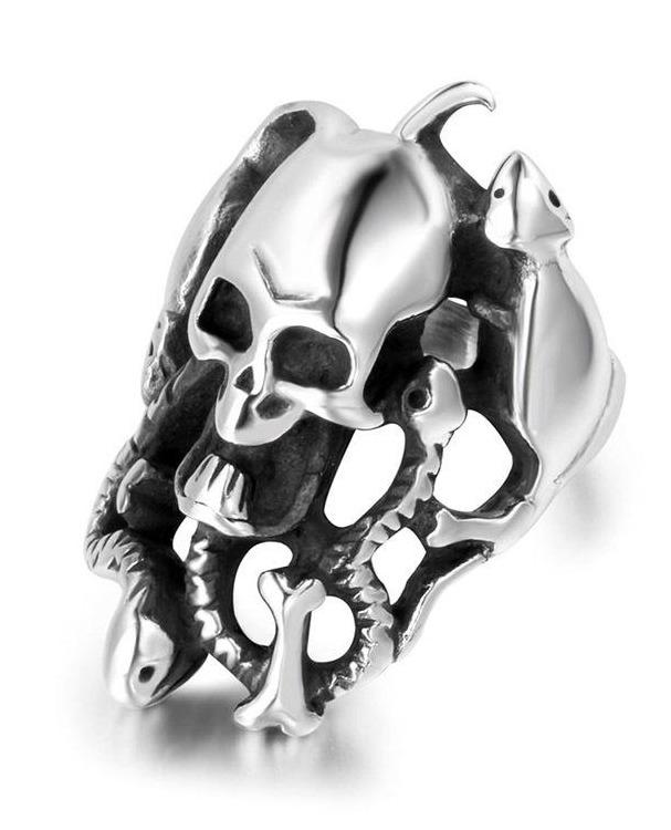 snake skull ring