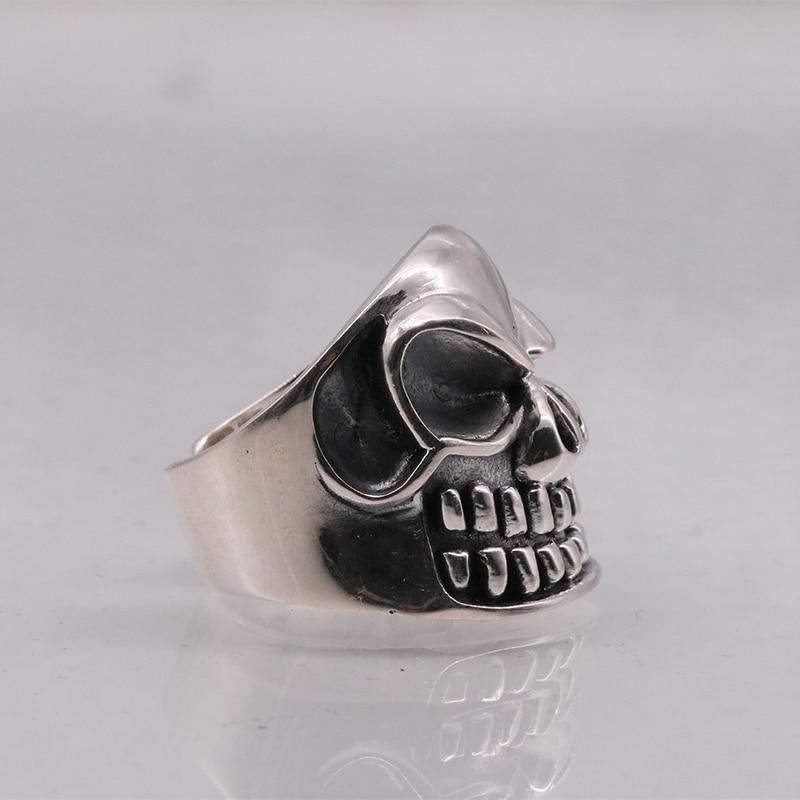Solid Silver Skull Ring | Skull Action