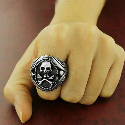 Stainless Pirate Skull Ring | Skull Action
