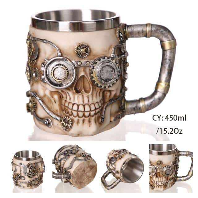 Steampunk Skull Mug | Skull Action