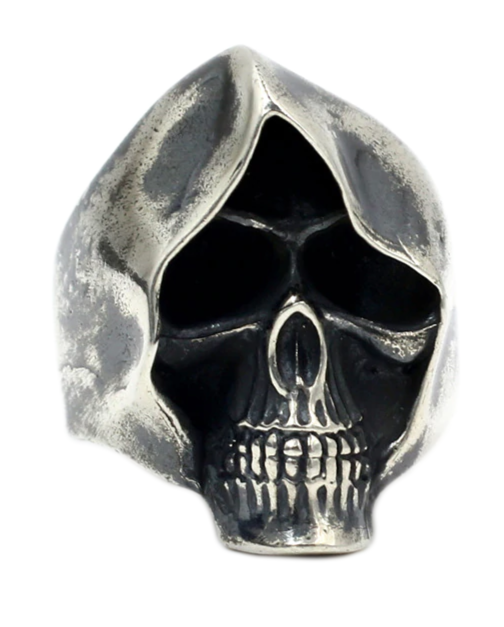 sterling silver grim reaper ring