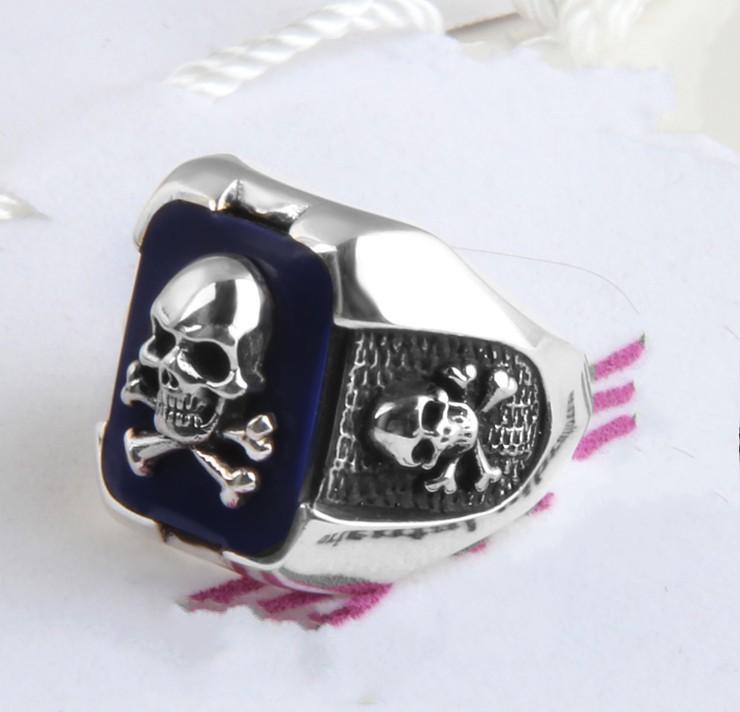 Sterling Silver Pirate Skull Ring | Skull Action