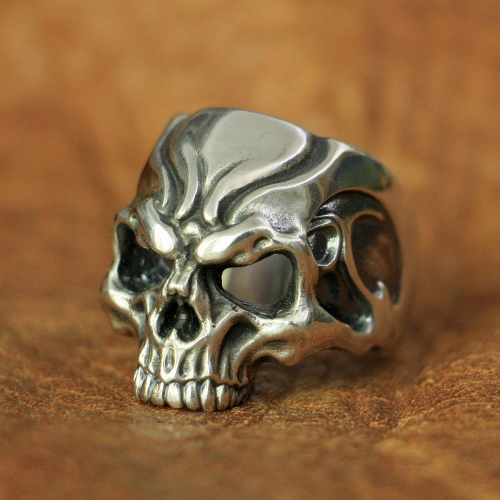 Sterling Silver Rock Rings | Skull Action