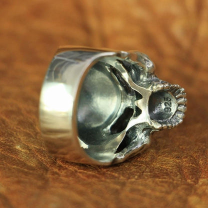 Sterling Silver Rock Rings | Skull Action
