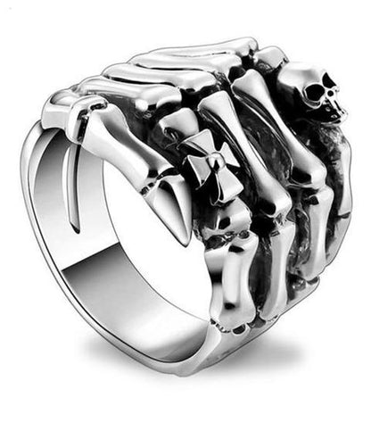 sterling silver skeleton ring