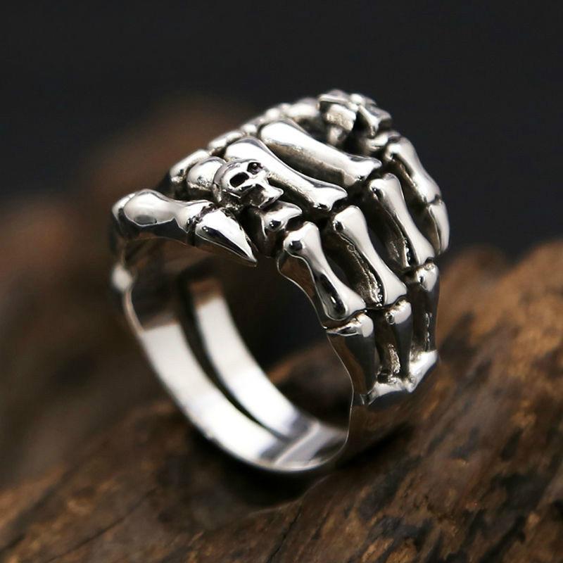 skeleton ring silver
