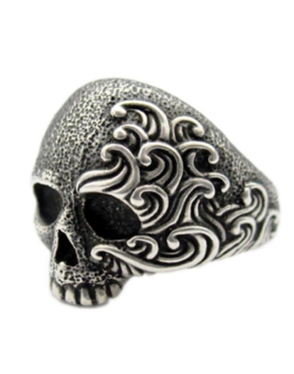 sterling skull ring