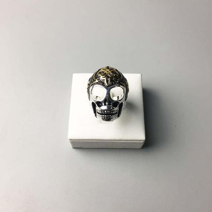 Sugar Skull Ring Silver | Skull Action