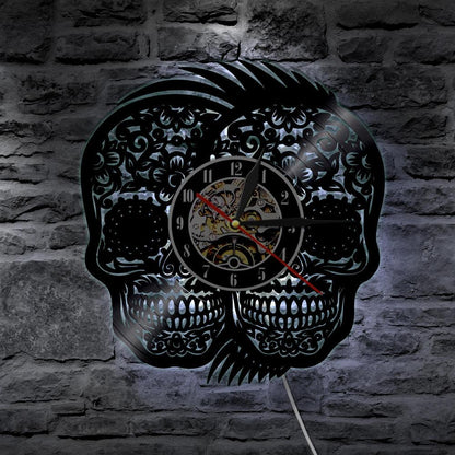 Sugar Skull Wall Clock | Skull Action
