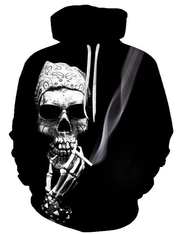 sweatshirt with skull