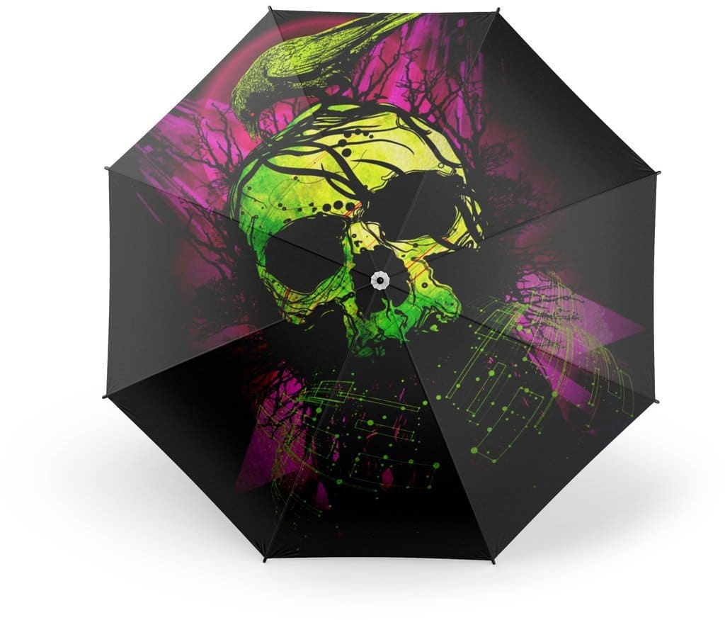 The Crow Umbrella | Skull Action