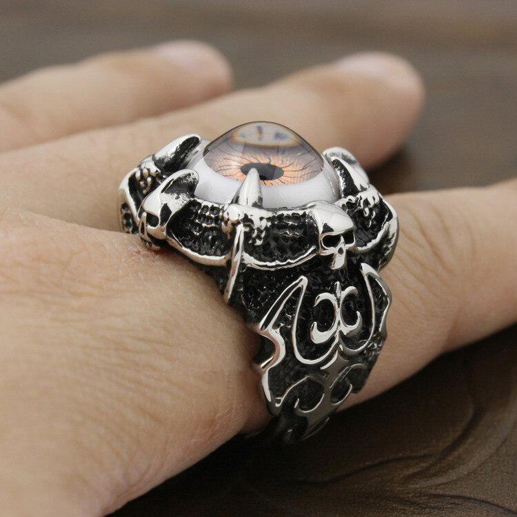 The Evil Eye Ring | Skull Action