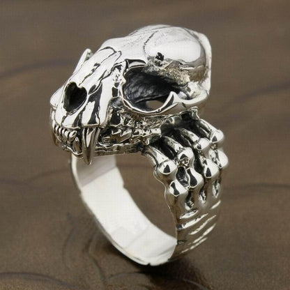 Tiger Eye Skull Ring | Skull Action