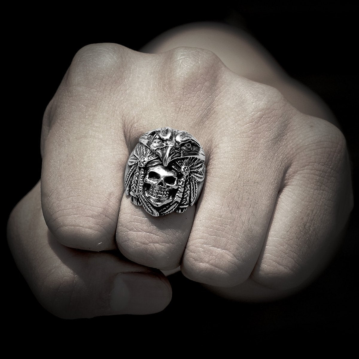 Tribal Skull Ring | Skull Action