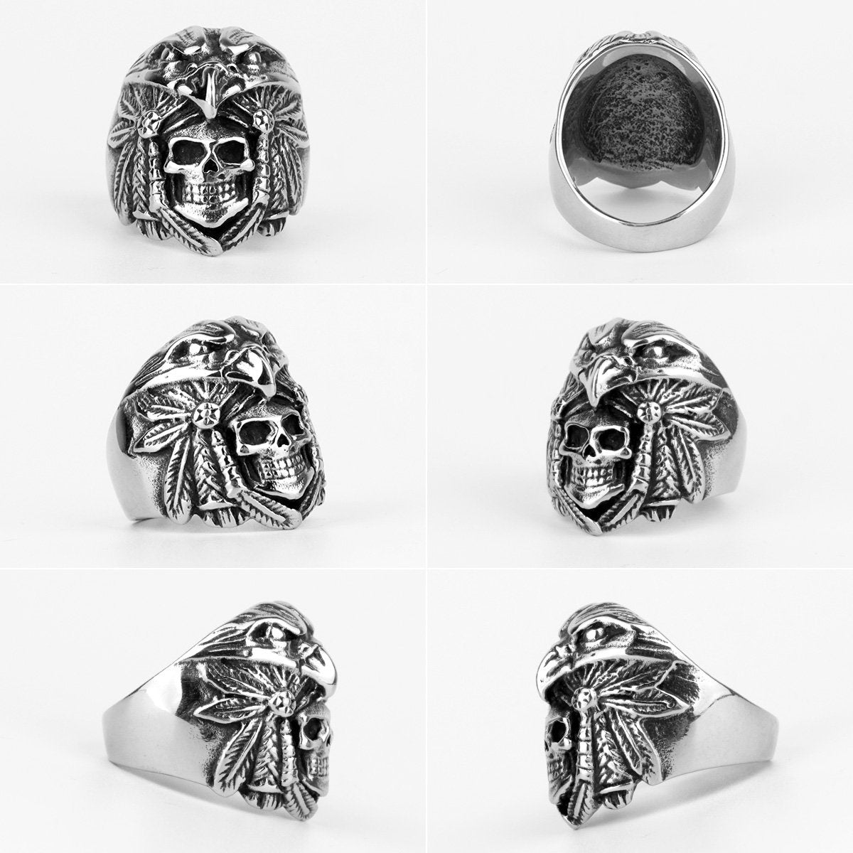 Tribal Skull Ring | Skull Action