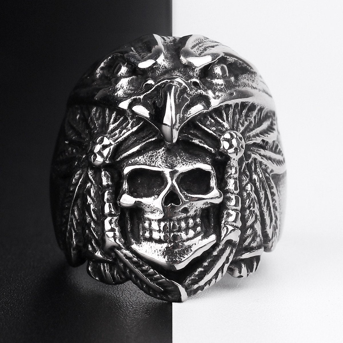 Tribal Skull Ring | Skull Action