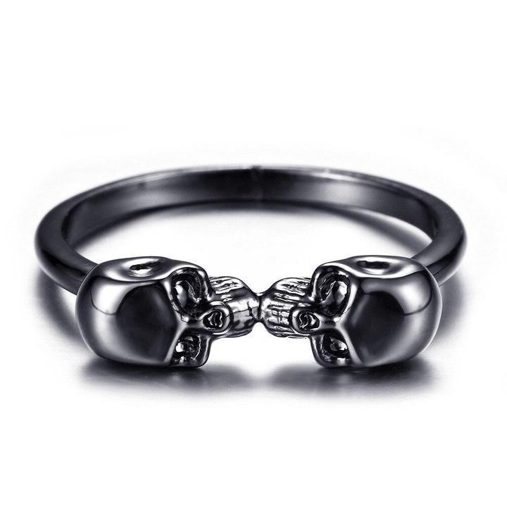 Twin Skull Ring | Skull Action