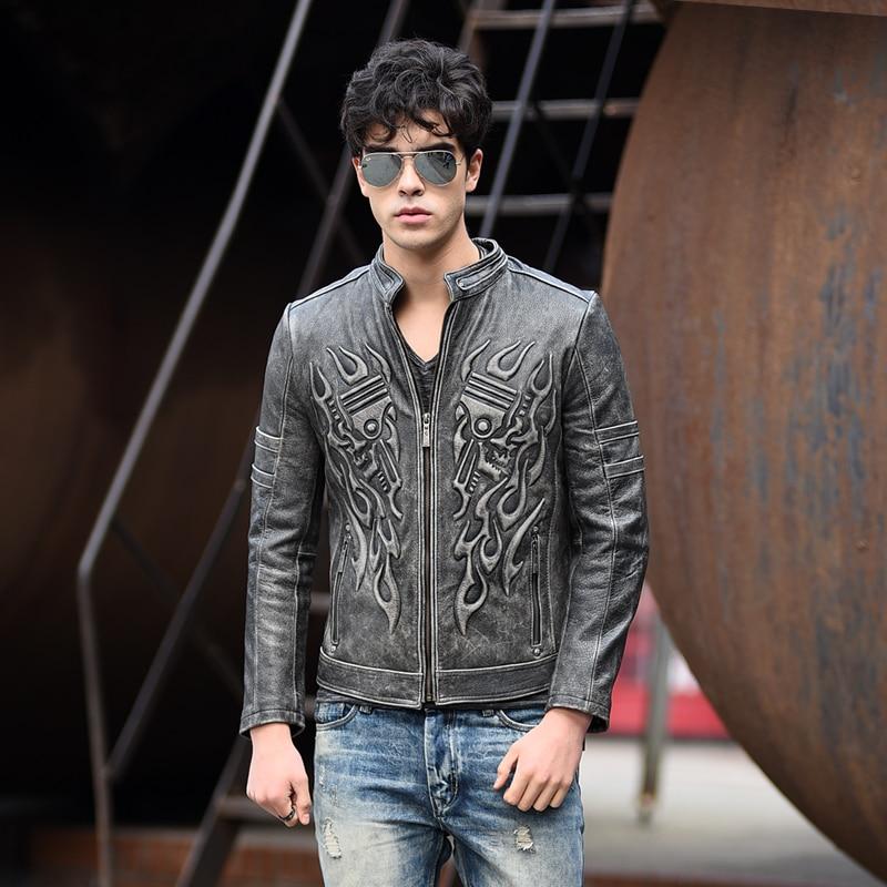 Urban Baron Leather Jacket | Skull Action