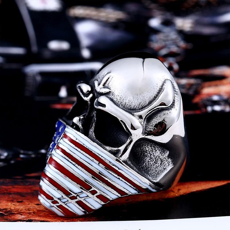 US Flag Ring | Skull Action