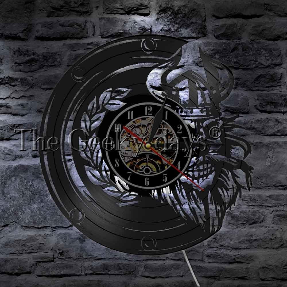 Viking Clock | Skull Action