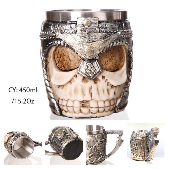 Viking Skull Beer Mug | Skull Action