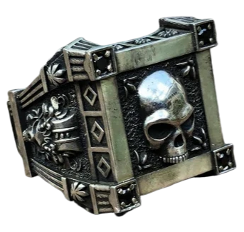 viking skull ring