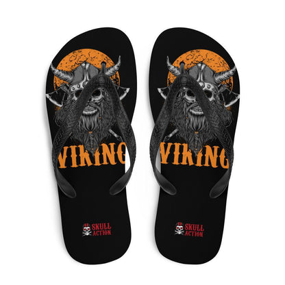 viking-skull-warrior-flip-flops