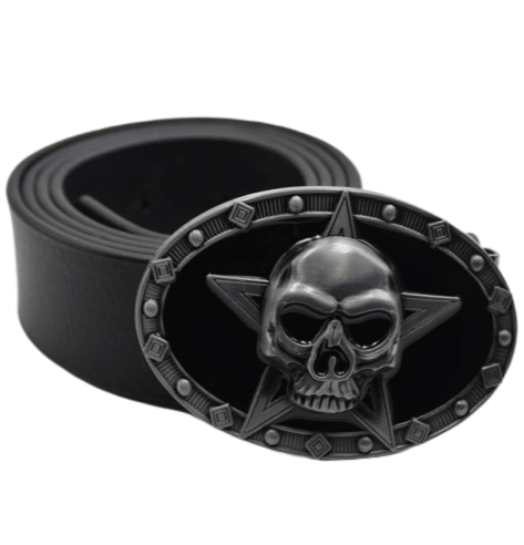 Vintage Skull Belt Buckle