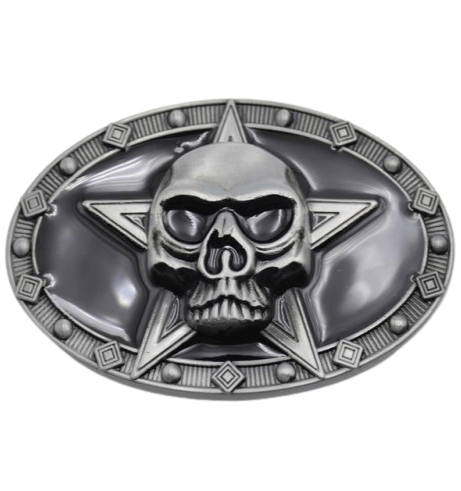 Vintage Skull Belt Buckle