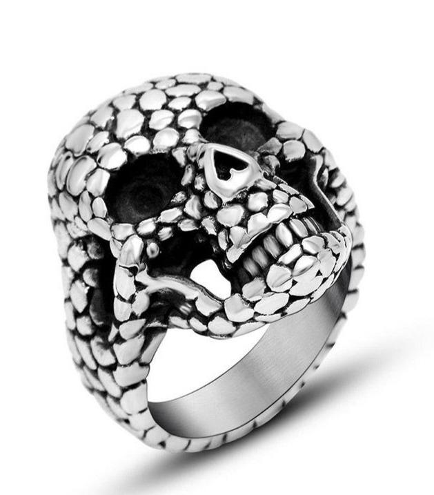 vintage skull ring
